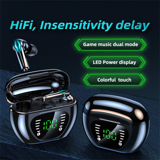 wireless TWS headset with LED display